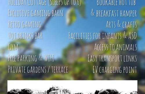 Stones Cottage Farm, nr Haworth, family friendly for infants teens ASD, gaming barn inc retro gaming, hot tub, animals, arts, crafts, free wifi, free parking, EV point - Foto 1