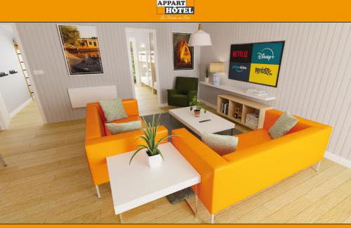 APPART'HÔTEL Les Prés Blondeau, 1 à 10 personnes, 3 chambres, Terrasse, Parking privé, Wifi, Arrivée autonome 24-7 - Photo 11