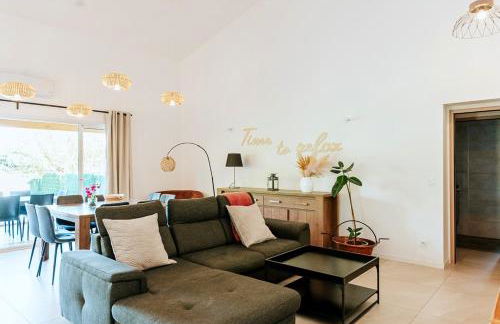 Plan de la Tour M2 - Villa 6 pers climatisée, 3 ch, piscine privée chauffée, calme & verdure - Foto 7