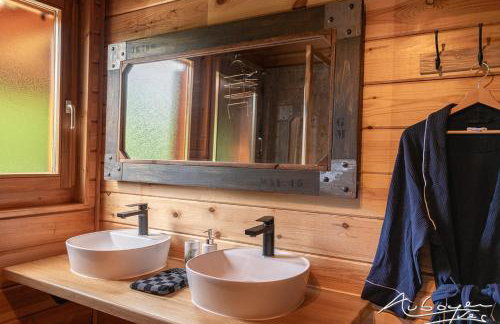 Chalet La Calougeotte, jardin, spa et sauna privés - Foto 12