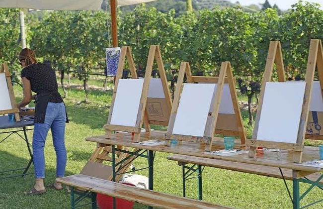 Laboratorio di pittura tra i vigneti + Degustazione di vino - Foto 3