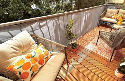 Designer-Apartment mit Balkon und Kaffeebar, Elbnah - Foto 2