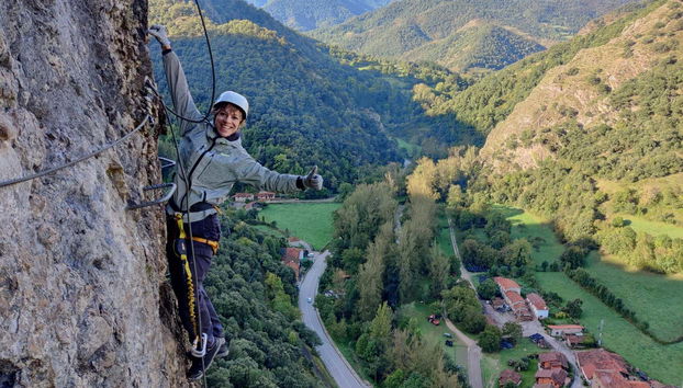 Durante la via ferrata