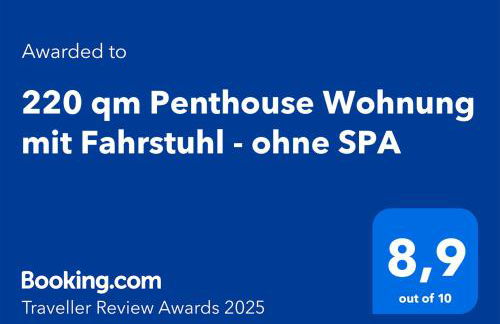 220 qm Penthouse Wohnung mit Fahrstuhl - ohne SPA - Foto 26