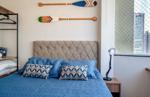 Frente Mar e Conforto | Ar cond, Vaga, Lava e Seca - Foto 13