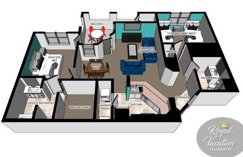 Royal Dream at Avalon Clearwater - Pool & Free Parking - 10 Min Drive to Clearwater Beach - Foto 42