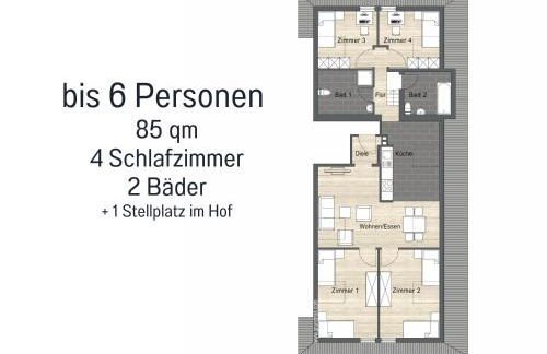 Casa Lucia Filderstadt, 4 Zimmer, top für Familen und Geschäftsreisen, super ausgestattet, mit PKW Stellplatz - Foto 13