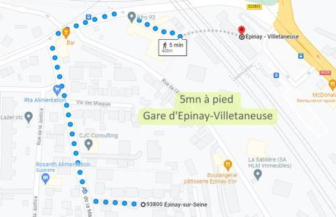Parking Gratuit - 15mn Paris - 5mn à pied Gare Epinay Villetaneuse - Terrasse - Jardin - De 1 à 10 personnes - Stade de France - Casino d'Enghien - Hippodrome, Université - Foto 6
