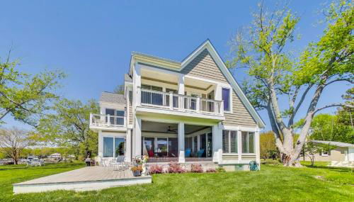 Chesapeake Paradise House - Waterfront Vacation Rental Home on the Maryland Chesapeake Bay - Foto 4, Garden view