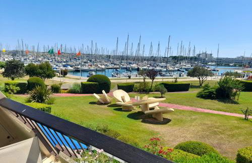 Port Horizon - T3 terrasse vue port climatisé piscine WIFI résidence Escale Port - Foto 14