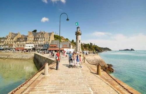 MRODBNB - Appart Neuf - Aperçu Mer - 25m Plage & Resto - Ciné - cheminée - Popcorn - Foto 18