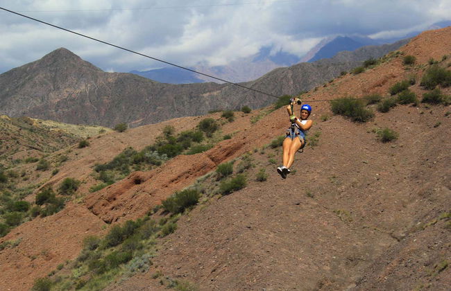Tirolina sobre el embalse Potrerillos - Foto 9
