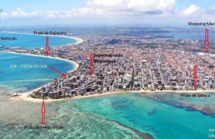 Edf á beira mar de Ponta Verde- Apt com 02 quartos vista lateral mar - melhor localização na Orla de Maceió - Foto 3