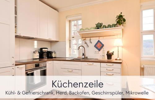 Amalias Burgwohnung - stilvolles Apartment mit Aufzug & Garten in der Hinterburg Schlitz - 2 Schlafzimmer, Parkplatz, Historisches Flair für Paare & Ruhesuchende - Foto 16