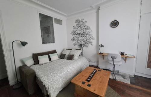 Saint-Mandé studio, proche metro Ligne 1 & Paris Centre, Wifi rapide, Ideal couple, télétravail - Foto 7