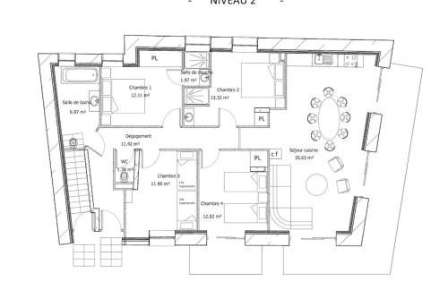 Lodge 10 personnes proche pistes et commerces belle vue - Foto 13