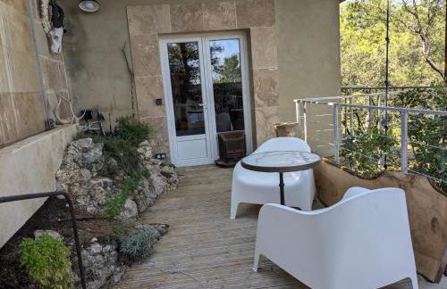 Charme, vue et piscine naturelle - Foto 13