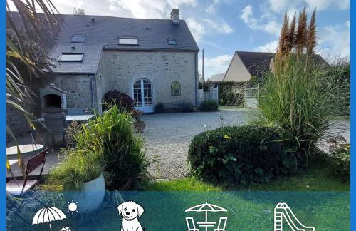 Le So Sweet, maison avec jardin clos, terrasse aménagé, jeux et jouets, baby foot, flipper, table de ping pong, à 1km de la plage d' Omaha beach et près Port en Bessin - Foto 1