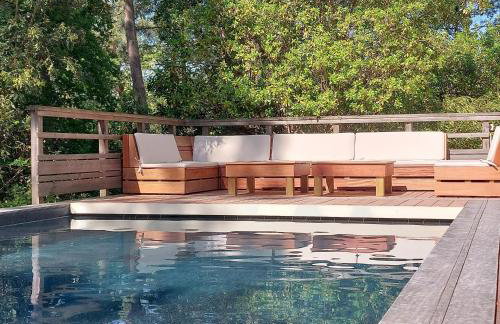 Maison au calme entre Océan et Lac, vue sur le golf, piscine chauffée, classée 4 étoiles - Foto 6