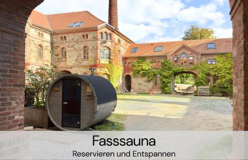 HexenburgbeiDresden mit Faßsauna Stylishes Designerappartement mit Schlafsofa, Terrasse - Nähe Sächsische Schweiz Dresden - Foto 33