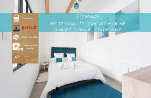 L'Emeraude Rez-de-chaussée - Parking privé -Zapart'Hôtels - Photo 1