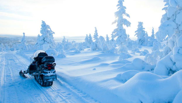 Aventura en moto de nieve + Paseo en trineo de renos y huskies - Foto 3