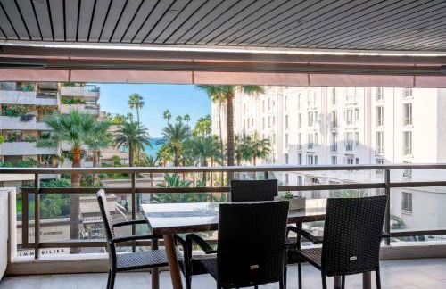 REF 1924 - Cannes Croisette - Sea view apartment for rent - Photo 2