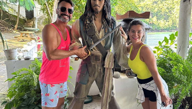 Avec le pirate Jack Sparrow