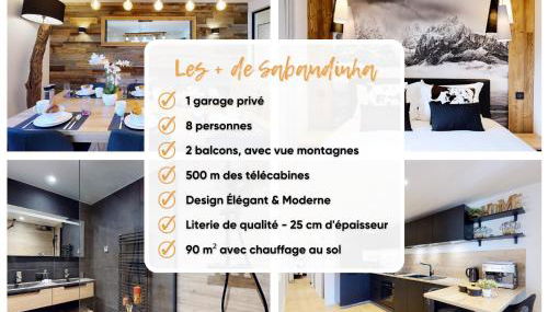 Élégant et Moderne avec Vue Montagne au Coeur de Paradiski - Garage - 8pers - 90m2 - Sabaudinha - Foto 1, stove, pet friendly, minibar