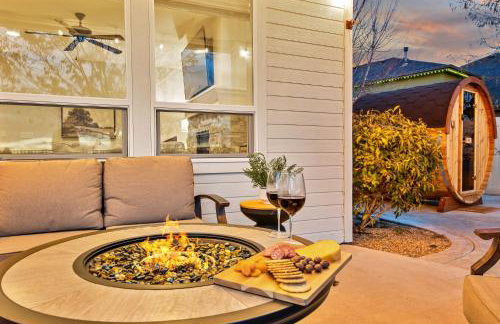 Relaxing Sauna Retreat Fire Pit and Swing Set - Foto 51