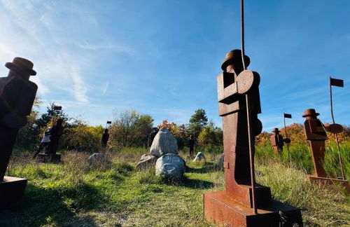8 Personen Ferienhaus ,,Seegelblick" am Goitzschesee, erste Reihe am Strand mit Sauna, Whirlpool, Kamin, Wallbox & SUP - Foto 69