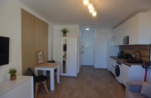 55E - Superbe studio climatisé entièrement rénové au 5ème et dernier étage sur le bord de Mer de Menton - Foto 5