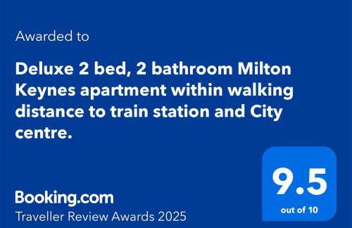 Deluxe 2 bed, 2 bathroom Milton Keynes apartment within walking distance to train station and City centre. - Foto 32
