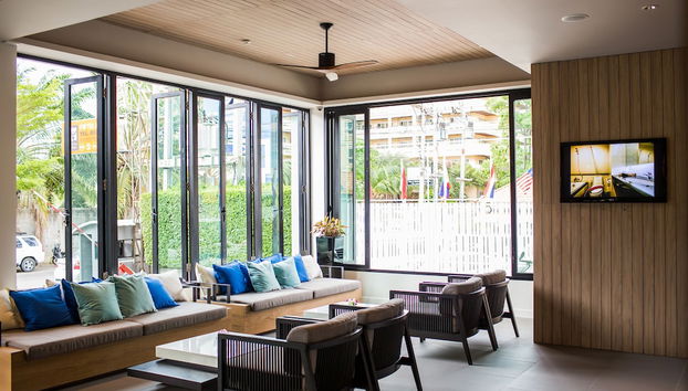 Mostrador de check-in y check-out