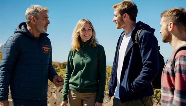 Atendiendo a las explicaciones del guía