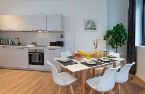 Modernes, zentrales City-Apartment am Kennedyplatz, nahe Hauptbahnhof und Limbecker Platz, lichtdurchflutete Räume - Photo 29