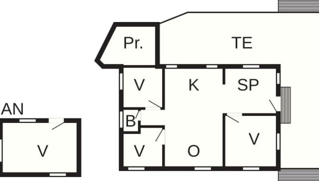 7 Person Holiday Home in Jaegerspris - Foto 2, Plano