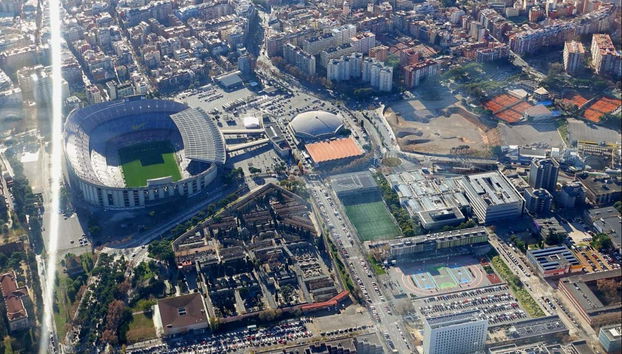 Camp Nou, le stade du Barça vu du ciel