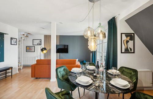 maremar - Design-Maisonette am Holzmarkt - Luxus Boxspringbetten - Arbeitsplatz - Loggia - Foto 21