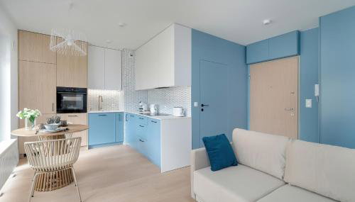 Pastel Blue Studio Grunwald with Garden & Parking Poznań by Noclegi Renters - Foto 2