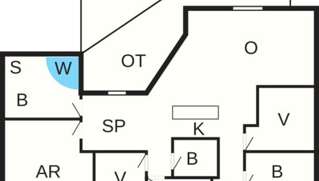 10 Person Holiday Home in Albaek - Photo 2, Plan d’étage