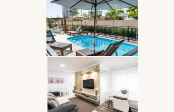 Apartamentos a150 M DA PRAIA com SACADA, WI-FI, PISCINA, PORTARIA 24h, PLAYGROUND e vaga de GARAGEM - Foto 1