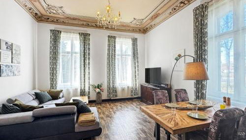 Ferienwohnung Villa Nieske - Jugendstil Denkmal, free WLAN & Parken, Self Check-In, Smart-TV - Foto 3