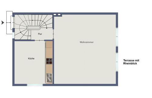 Ihr Ausblick - Charmantes Ferienhaus in Rheinlage - RheinPerle - Foto 23