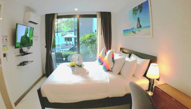 B208 - 1 Bdr Condo With Pool Access Ao Nang Beach - Foto 3, Habitación