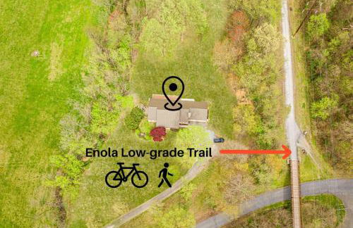 Enola Trail Getaway - bikes, rural, BBQ ,King bed, patio - Foto 2