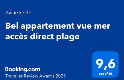 Bel appartement vue mer accès direct plage - Foto 19