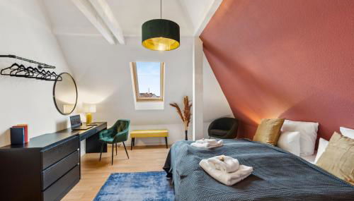 maremar - Design-Maisonette am Holzmarkt - Luxus Boxspringbetten - Arbeitsplatz - Loggia - Foto 3, towels