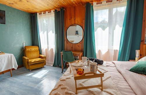 La Rosée - Studio Cosy à 50m des Thermes - Vue jardin, Wifi, Smart TV - Foto 6