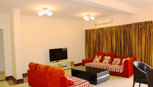 Coin salon dans le hall